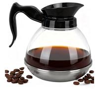Jarra de Café 1.2QT ABS Servidor de Café Jarra de Café de Repuesto Universal con Mango Cómodo, Cafetera para Cafetera