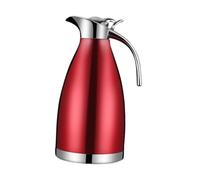 Jarra de Café Acero Inoxidable, Dispensador de Agua Caliente Reutilizable al Vacío, Jarra Térmica para Té, Leche y Bebidas Calientes- Rojo