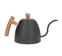 Jarra de café de acero inoxidable, 800 ml, con boquilla de cuello de cisne, mango ergonómico, inoxidable para cocina e inducción