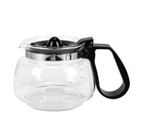 Jarra de café de Vidrio, 600 Ml a Prueba de Calor para de 4 Tazas | A Prueba de Explosiones, Negro, Apta para Lavavajillas, de Borosilicato para Cafeteras OST y Caseras, Diseño Compacto