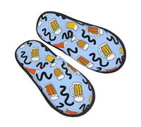 Jarra De Cerveza 1 Unisex Zapatillas De Estar Por Casa Antideslizante Zapatillas De Casa Ligero Zapatos Para Interior Invierno Exterior M