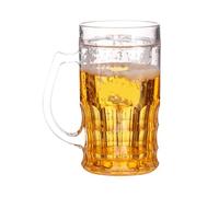 Jarra de cerveza genérica Gag - Vaso Ilusión Líquida de Doble Capa, Taza Relleno Contenedor Falsa Bebida, Cáliz Simulación Gran Volumen Transparente - para Festivales &