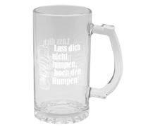 Jarra de cerveza «Lass dich nicht lumpen 500 ml» | Vaso de cerveza | Humpen | Cerveza | Fiesta | Celebraciones | Día del Padre | Cumpleaños | Regalo | Barbacoa | Fiesta familiar