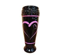 Jarra de cerveza para cerveza de trigo, 0,5 litros, jarra de trigo / cristal de levadura (rosa, 0,3 cm)