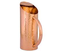 Jarra de Cobre Puro para Agua Ayurveda, Sin Forro Interior, 1,5 L - para Curación, Agua Potable, Mula Moscú, Cóctel (Diseño-4)