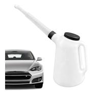 Jarra De - Contenedor De Cambio De Líquido De 5 L Con Pico Y Tapa | Botella Medidora Graduada Para Motor De Coche, Dispensador De Líquido Industrial Para Máquinas, Decantador De Cocina, Embudo