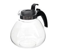 Jarra de cristal de 1,7 L para café, elegante jarra de cocina resistente al calor, perfecta para preparar y servir bebidas calientes, ideal para uso doméstico y de oficina
