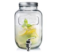 Jarra de cristal para bebidas con grifo de 4 l