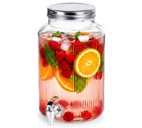 Jarra de cristal para bebidas con grifo de 6,2 l