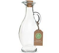 Jarra de cristal para calentadores de aceite de masaje de MASSAGE-EXPERT, botella de aceite con corcho, cierre hermético de corcho, apto para el lavavajillas, irrompible