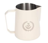 Jarra de espuma café 450ml, taza leche, Latte Art, Espumador acero inoxidable, mezcladora, herramienta for expreso Barista, 2 uds Para café(Beige)