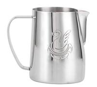 Jarra de espuma de leche de acero inoxidable de 600 ml, herramienta de barista, jarra de espuma, jarra de vapor para espresso, para máquinas de espresso, taza de café con leche para capuchino, espress