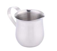 Jarra de espuma de leche de acero inoxidable, jarra de vapor, taza espumadora de leche para café, estrictamente seleccionada, segura para alimentos, a prueba de óxido, a prueba de manchas, adecuada