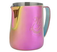 Jarra de espuma de leche de acero inoxidable Leche Café Capuchino Latte Art Barista Jarras de vapor Jarra de leche Taza Jarra de crema Jarra de espuma de metal(600 ml)