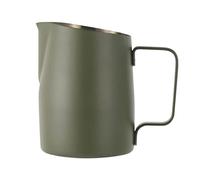 Jarra de espuma de leche para café con leche, para arte latte chai, capuchino, verde, 450 ml