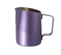 Jarra de espuma de leche para café con leche para Latte Art Chai capuchino morado, 450 ml