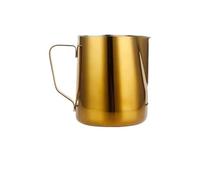 Jarra de espuma leche acero inoxidable, tarro y café, lata, accesorios for con, 2 uds Para café(600ML Gold)
