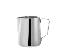 Jarra de espuma leche con boca en V acero inoxidable 350/600ml, jarra for, utensilios for café, tarro burbujas artesanal for Barista, Café familiar para Arte de Café(600ML Original)
