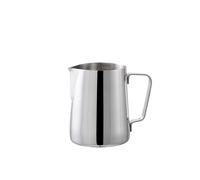 Jarra de espuma leche con boquilla en V acero inoxidable 350/600 ml, utensilios for café, jarra burbujas artesanal for barista, cafetería familiar(350ML Original)