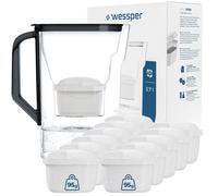 Jarra de filtro Wessper de 2,7 L con 10 cartuchos: menos cal, mejor sabor