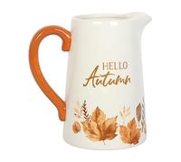Jarra de flores de Hello Autumn - Letrero de Halloween, decoraciones y regalos - Decoración espeluznante de temporada para ambiente festivo