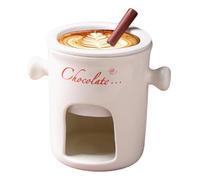 Jarra de fondue de chocolate genérica - Jarra de fondue de cerámica, taza de fondue de cerámica para chocolate | tazas de fondue de chocolate para chocolate, queso, malvaviscos, caramelos