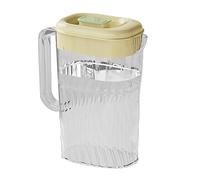 Jarra de jugo con tapa, recipientes de jugo con tapas, dispensador de agua para nevera de 2,5 L, jarra de agua para puerta de nevera con asa, jarras de vidrio con asa y tapa, recipiente de agua para