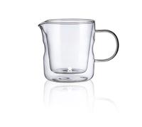 Jarra de leche de 450ml mixology de doble pared en borosilicato masterpro 13 cm