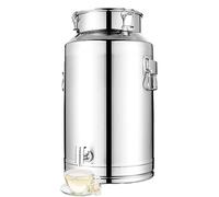 Jarra De Leche De Acero Inoxidable, 1 Pieza, Resistente, con Tapa Sellada, Anilla De ElevacióN Y Asa De Transporte. Cubo De Acero Inoxidable(88L)