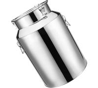 Jarra de leche de acero inoxidable de 3 L con tapa, jarra hermética de leche de granja, lata de transporte duradera para almacenamiento de leche fresca, sin grifo, ideal para uso lácteo