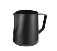 Jarra de leche de acero inoxidable Jarra de espuma leche acero inoxidable con revestimiento antiadherente, jarra crema capuchino artesanal Barista café(600ml)