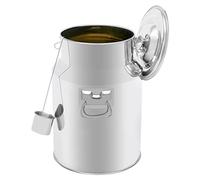 Jarra de leche de acero inoxidable, jarra de leche, recipiente de transporte, recipiente de acero inoxidable, recipiente de transporte térmico, jarra de leche, jarra de crema, inoxidable, hermética