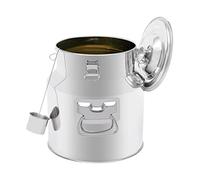 Jarra de leche de acero inoxidable, jarra de leche, recipiente de transporte, recipiente de acero inoxidable, recipiente de transporte térmico, jarra de leche, jarra de crema, inoxidable, hermética