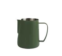 Jarra de leche de acero inoxidable Jarra for espumar leche de acero inoxidable, 400/600ml, jarra for for capuchino, accesorios Barista for el hogar(400ml Darkgreen)