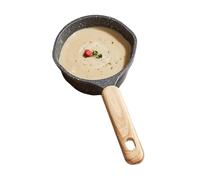 Jarra de leche para servir - Natural Stone 23,5 x 8,5 x 5,5 cm | Butter Melting Pot | Small Sauce Pan Seasoning Maker Mini Saucepa| For Soup Tea Coffee Sauce Cereal Chocolate Cooking Kitchen Home