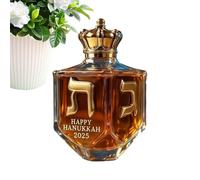 Jarra de licor de vidrio - Dispensador de botellas de vino transparente, diseño elegante, botella de servicio elegante | Usos múltiples Vodka Bourbon Tequila familiar Bar Vacaciones Navidades
