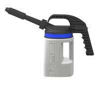 FALCON Jarra de llenado universal de PE LubriFlex, con 2 salidas de descarga, capacidad 2 l