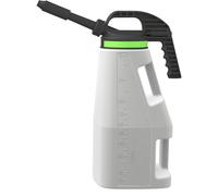 FALCON Jarra de llenado universal de PE LubriFlex, con 2 salidas de descarga, capacidad 10 l, a partir de 5 unid.