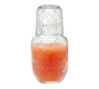 Jarra de mesita de noche con un juego de vasos | Jarra para la mesita de noche Jarra de agua de noche Vaso de agua Cocina Dormitorio Mesa Baño Salón Comedor y Hogar