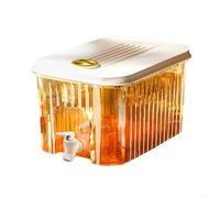 Jarra de plástico para bebidas con malla de filtro y grifo fácil de verter con base desmontable para mayor comodidad (5 L)