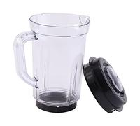 Jarra de repuesto de 1000 ml para licuadora y exprimidor, compatible con múltiples marcas, fabricada en plástico resistente y sin BPA, ideal para batidos, jugos y mezclas diarias.