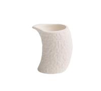 Jarra de salsa de cerámica, Jarra de leche for salsa, restaurante, hogar, occidental, taza for carne, salsera blanca cerámica creativa(White)