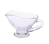 Jarra de salsa de cerámica, Jarra de leche y salsa for restaurante, salsera casera, cuenco for servir condimentos con mango, taza postre vidrio transparente(9cm)