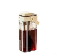 Jarra de té helado de 1000 ml con filtro extraíble para bebidas caseras y dispensador de bebidas (color café)