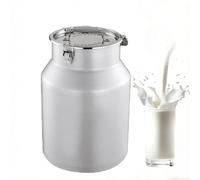 jarra de transporte de acero inoxidable 10 litros con Tapa/asa, para Transportar o Almacenar Leche KK,Silver-12L
