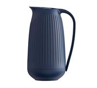 Jarra de vacío Kähler 1,0 l Función botón Hammershøi para té y café, azul