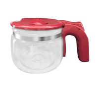Jarra De Vidrio For Cafetera,Compatible Con DeLonghi,ICM14011,Reemplazo De Accesorios De Piezas De Cafetera(Red)