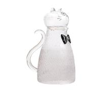 Jarra De Vidrio Gato Lindo Transparsente Gran Capacidad 1800ml