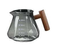 Jarra de Vidrio para Cafetera de Goteo 600 ml/20 oz Transparente con Asa Universal para Oficina Camping Hogar- Gris