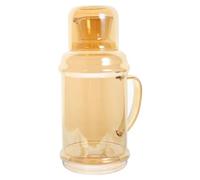 Jarra de Vidrio Retro de 1100ml Asa, transparente | Apta para Zumo y Agua de Pepino, Vaso que Puede Usarse como Tapa